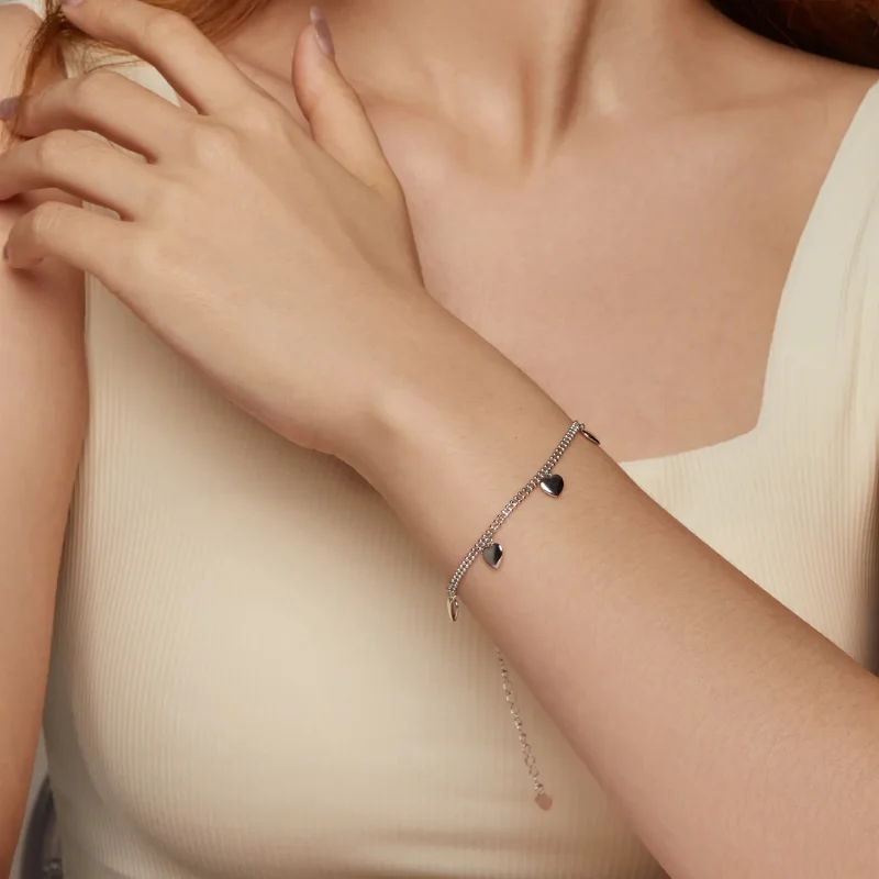 (bilde for) PANDORA Style Love armbånd med doble lag perler - BSB190 - Vis 9