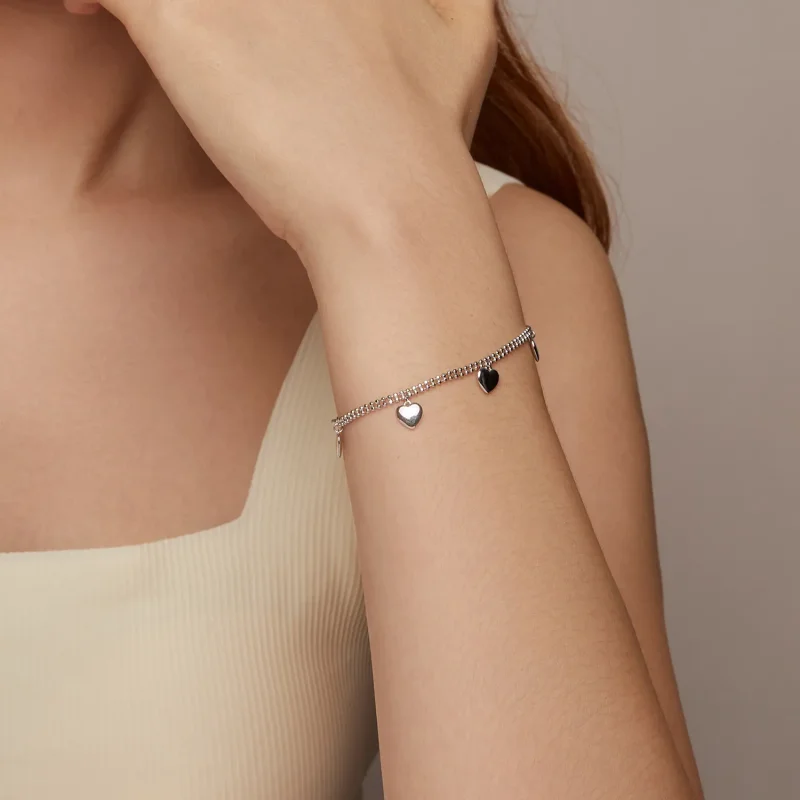(bilde for) PANDORA Style Love armbånd med doble lag perler - BSB190 - Vis 10