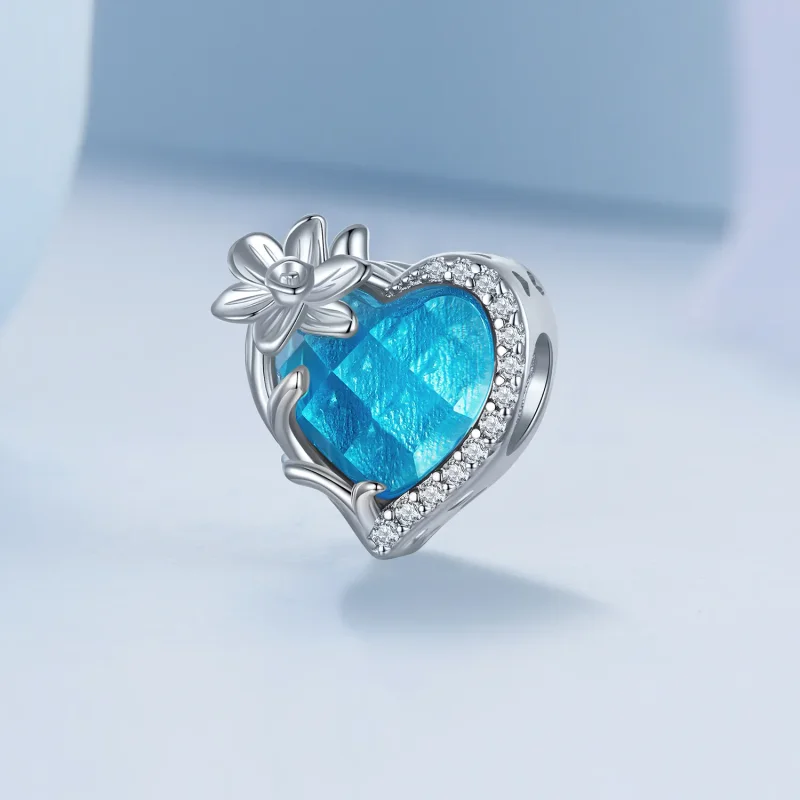 (bilde for) PANDORA Style March birthstone hjerte sjarm - BSC660-3 - Vis 2