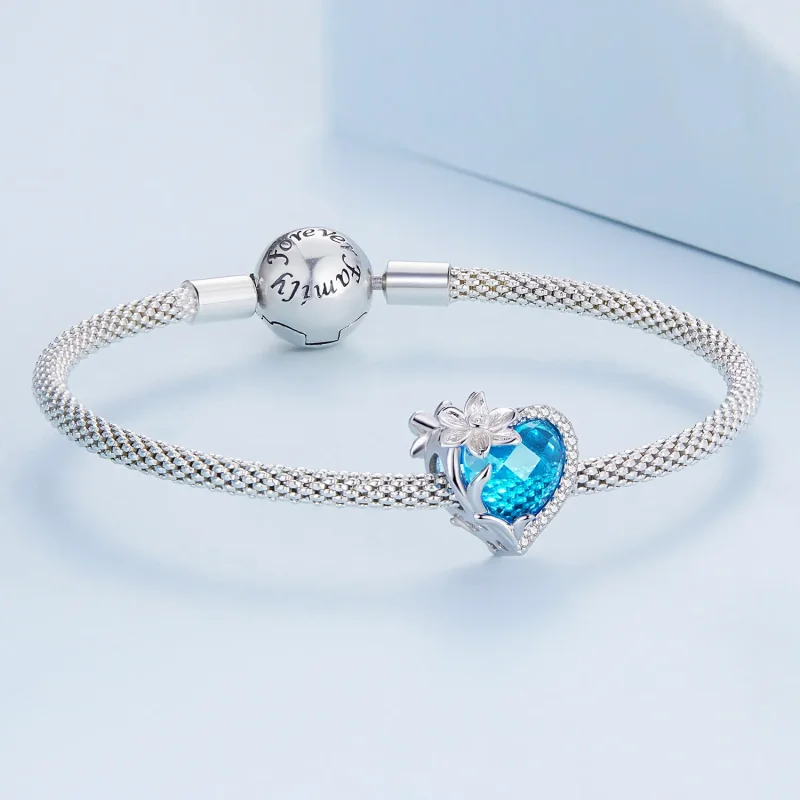 (bilde for) PANDORA Style March birthstone hjerte sjarm - BSC660-3 - Vis 4