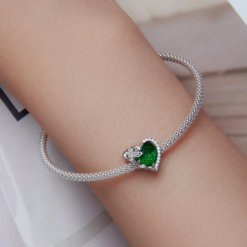 (bilde for) PANDORA Style May birthstone hjerte sjarm - BSC660-5 - Vis 6