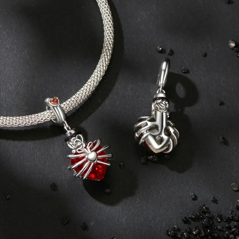 (bilde for) PANDORA Style Memorial Rose Heart Rød - BSC1058-RD - Vis 4