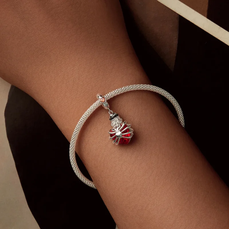(bilde for) PANDORA Style Memorial Rose Heart Rød - BSC1058-RD - Vis 5