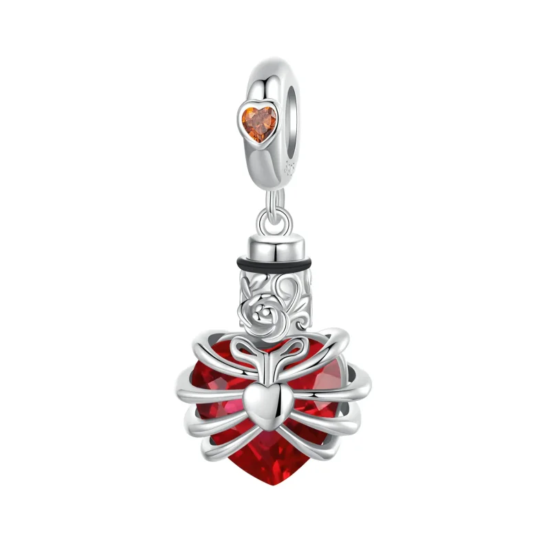 (bilde for) PANDORA Style Memorial Rose Heart Rød - BSC1058-RD - Vis 9