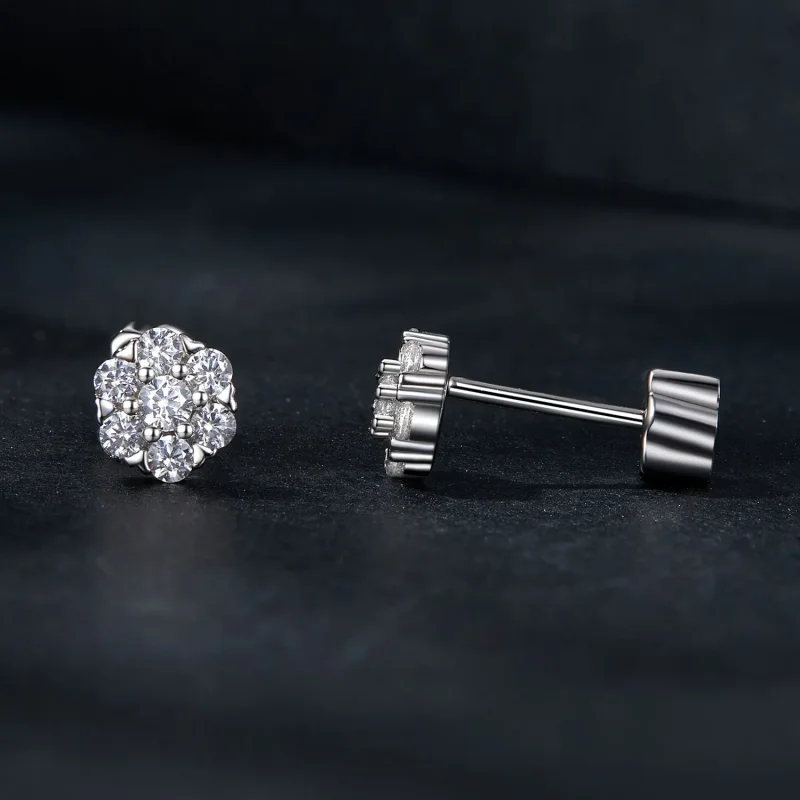 (bilde for) PANDORA Style Moissanite øredobber (med ett sertifikat) - MSE059 - Vis 4