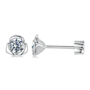 (bilde for) PANDORA Style Moissanite Rose øredobber (med ett sertifikat) - MSE071