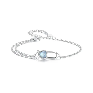 (bilde for) PANDORA Style Natural Aquamarine Armbånd - BSB191