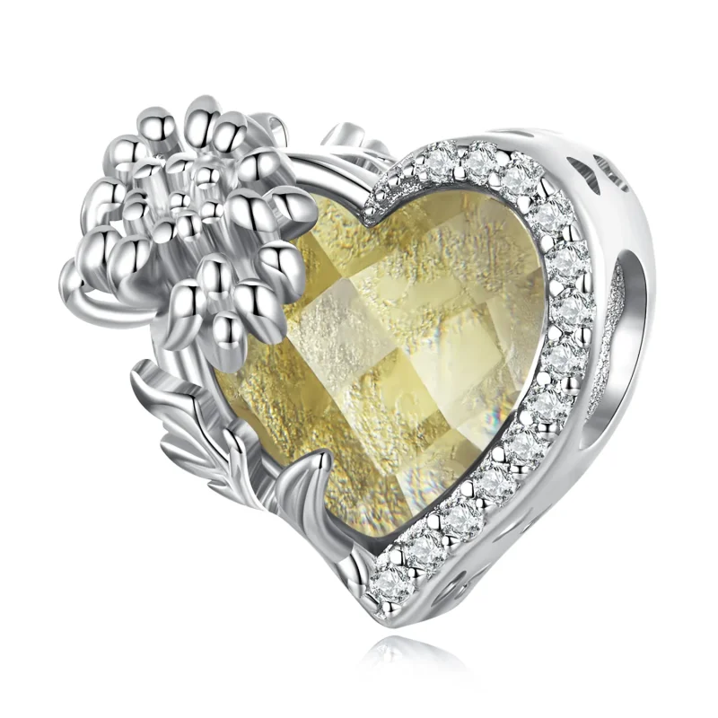 (bilde for) PANDORA Style November birthstone hjerte sjarm - BSC660-11