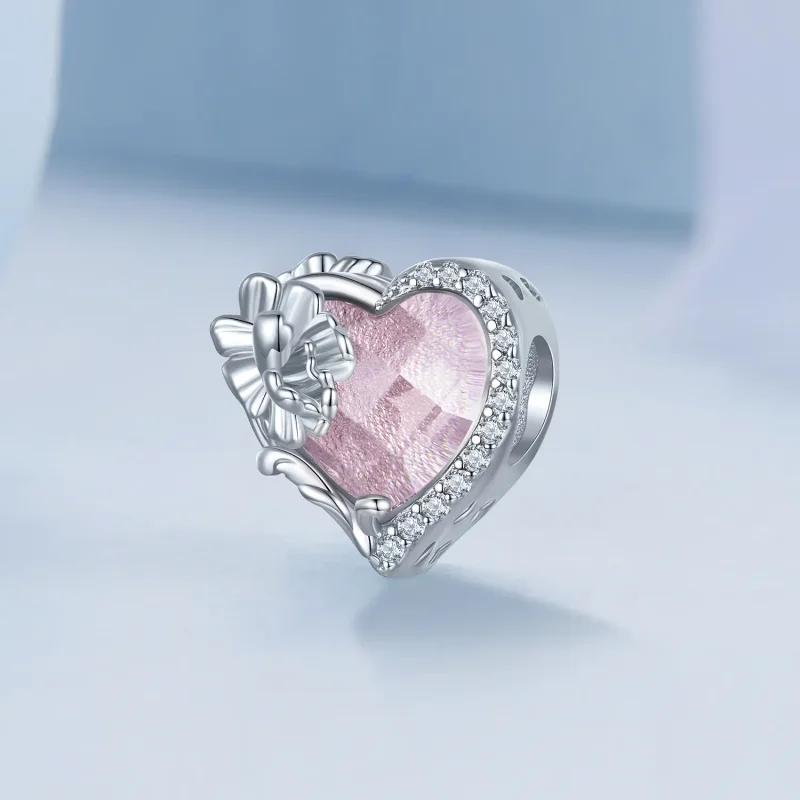 (bilde for) PANDORA Style Oktober fødselsstein hjerte sjarm - BSC660-10 - Vis 2
