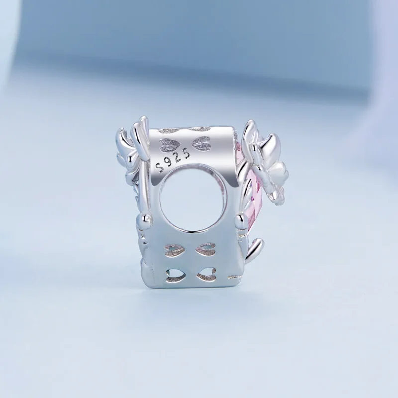 (bilde for) PANDORA Style Oktober fødselsstein hjerte sjarm - BSC660-10 - Vis 3