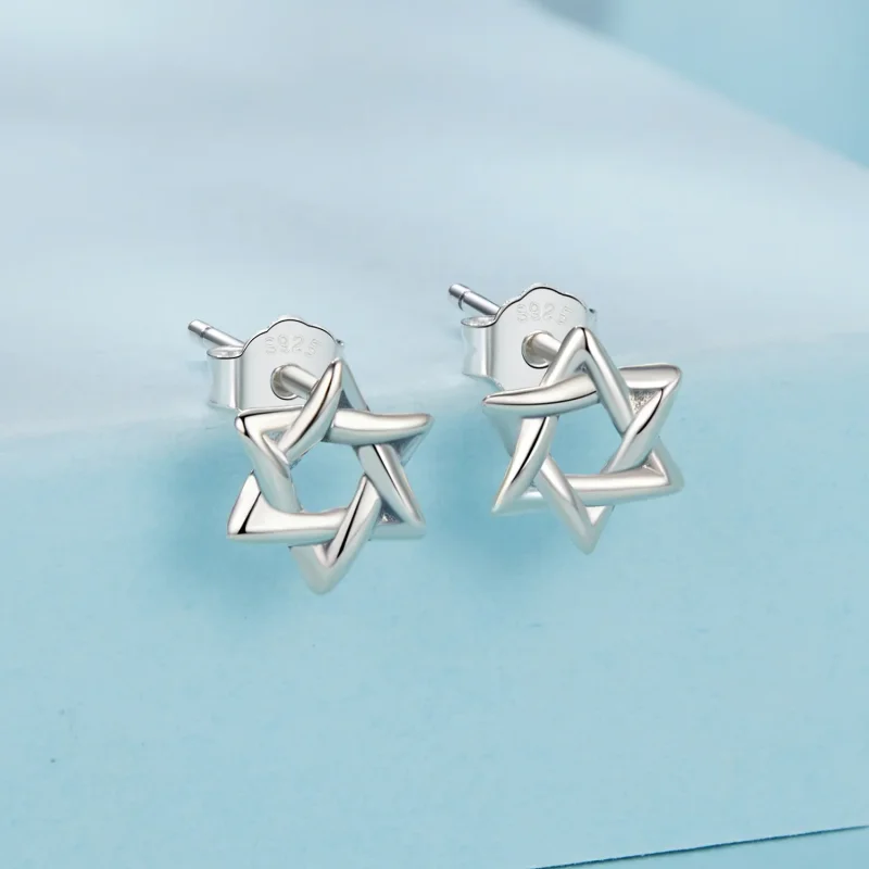 (bilde for) PANDORA Style Øredobber med seks spiss stjerne - SCE1809 - Vis 2