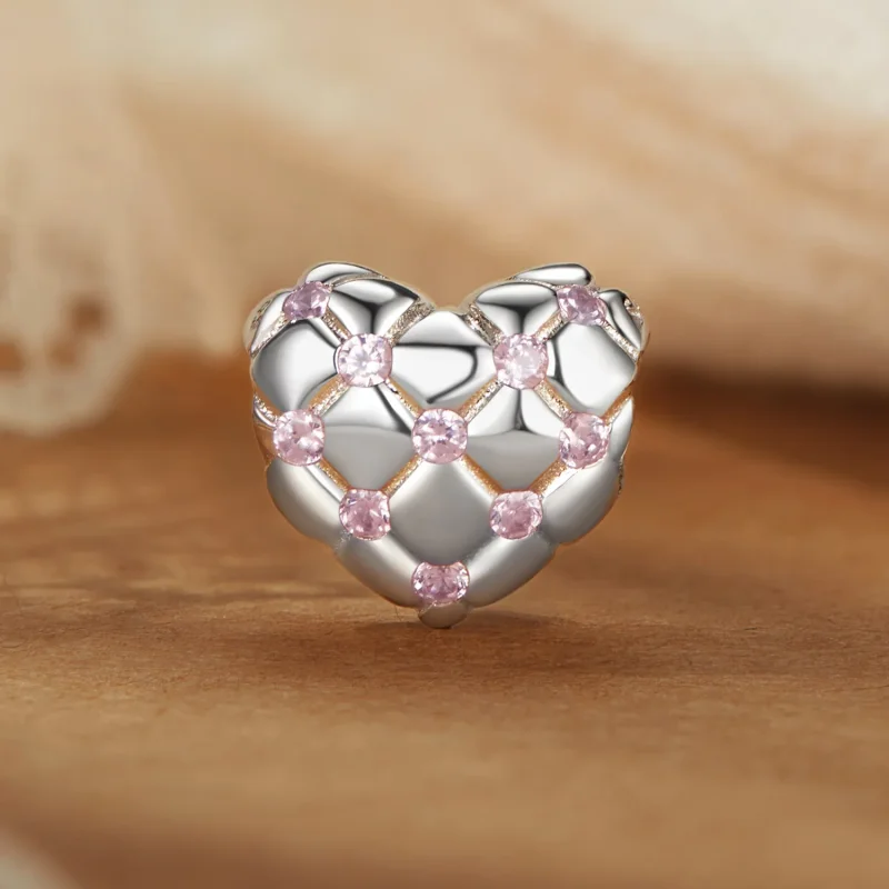 (bilde for) PANDORA Style Rosa diamanthjerteperler - BSC1054 - Vis 2