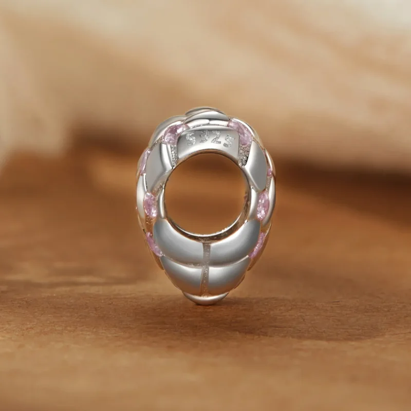 (bilde for) PANDORA Style Rosa diamanthjerteperler - BSC1054 - Vis 3