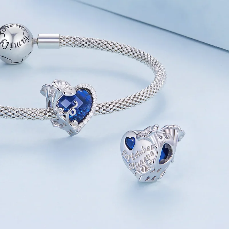 (bilde for) PANDORA Style September birthstone hjerte sjarm - BSC660-9 - Vis 5