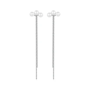 (bilde for) PANDORA Style Shell Pearl Tassel øredobber - SCE1777