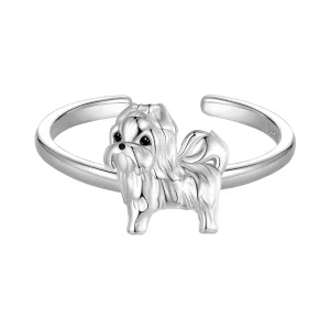 (bilde for) PANDORA Style Shih Tzu hundeåpningsring - SCR1073-E