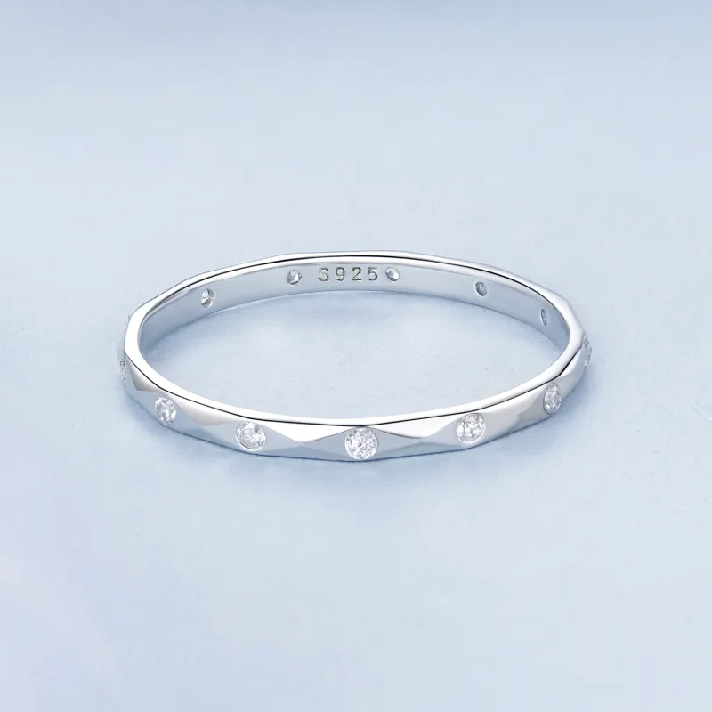 (bilde for) PANDORA Style Shining diamant liten enkelt ring - BSR578 - Vis 3