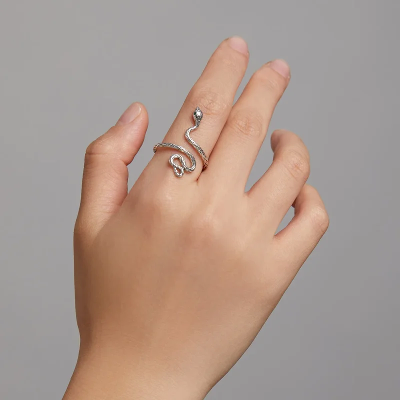 (bilde for) PANDORA Style Silver Snake Ring - BSR199 - Vis 8