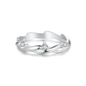 (bilde for) PANDORA Style Simple Button Cord Ring - BSR586