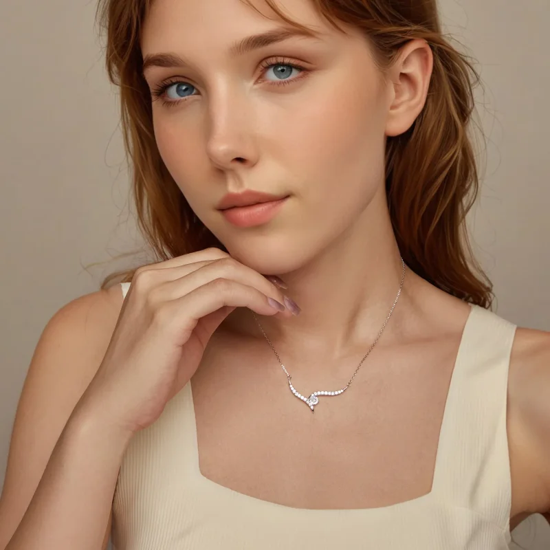 (bilde for) PANDORA Style Simple Line Halskjede - BSN400 - Vis 6