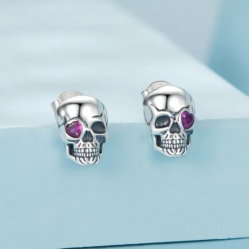 (bilde for) PANDORA Style Skull øredobber - SCE1771 - Vis 2