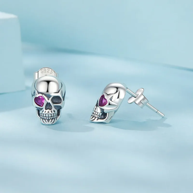 (bilde for) PANDORA Style Skull øredobber - SCE1771 - Vis 4
