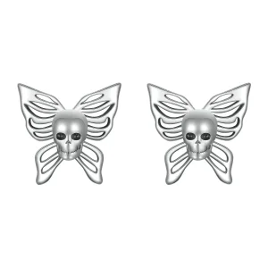(bilde for) PANDORA Style Skull Sommerfugl øredobber - SCE1798