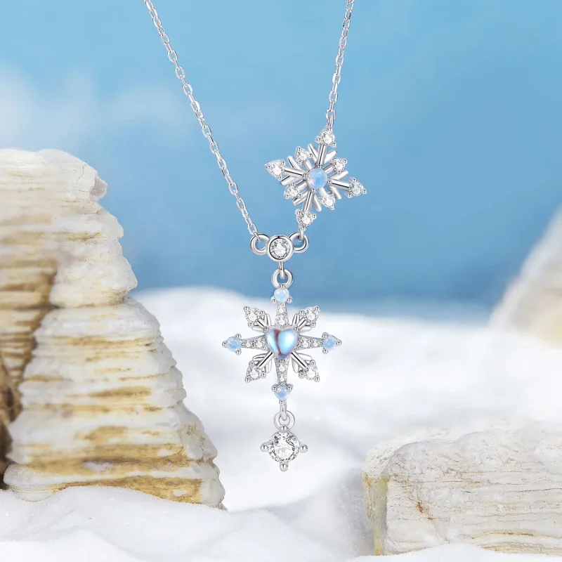 (bilde for) PANDORA Style Snowflake Halskjede - BSN364 - Vis 3