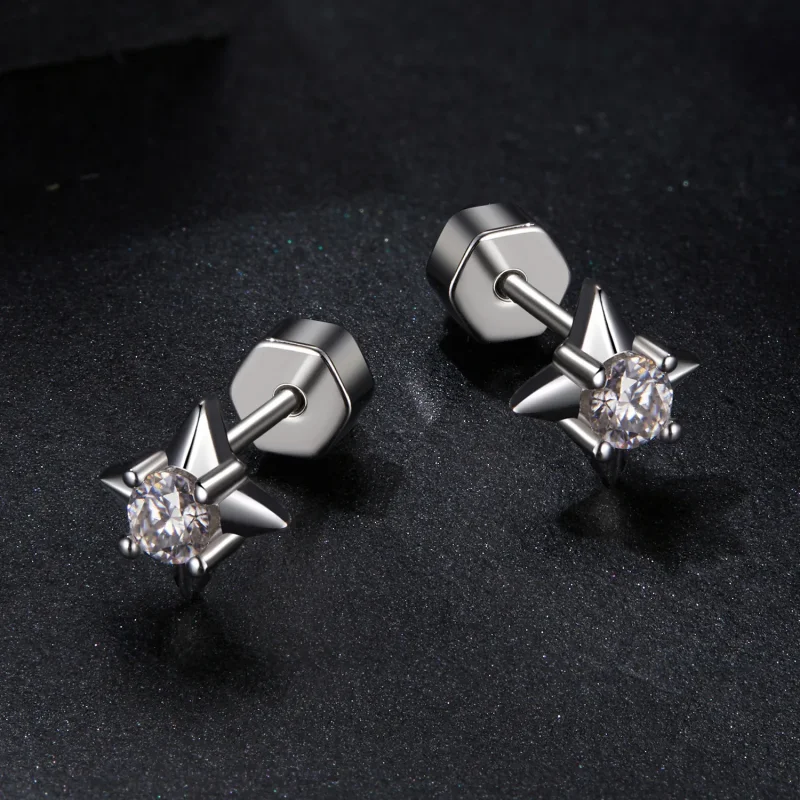(bilde for) PANDORA Style Star glitrende øredobber (ett sertifikat) - MSE067 - Vis 3