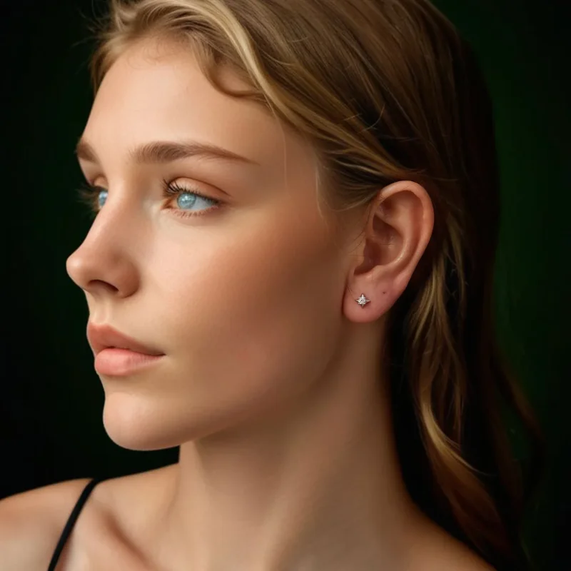(bilde for) PANDORA Style Star glitrende øredobber (ett sertifikat) - MSE067 - Vis 7