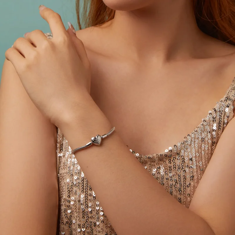 (bilde for) PANDORA Style Star Heart Basic armbånd - BSB196 - Vis 3
