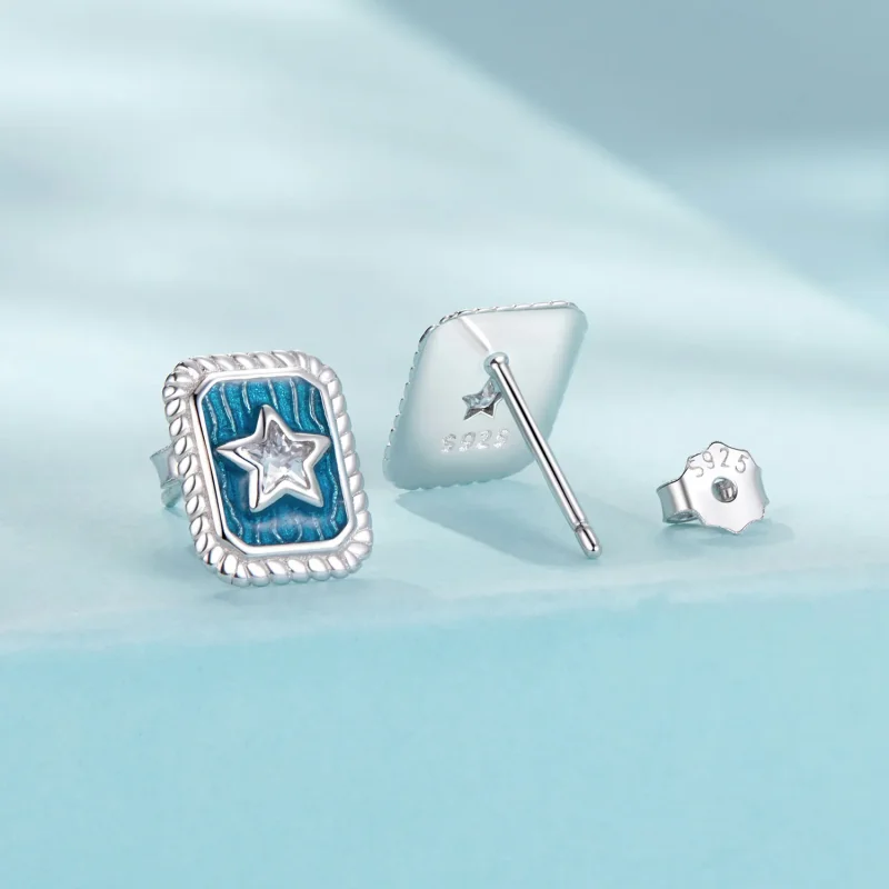 (bilde for) PANDORA Style Star Retro øredobber - SCE1796 - Vis 2