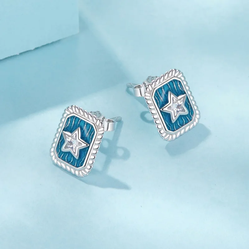 (bilde for) PANDORA Style Star Retro øredobber - SCE1796 - Vis 3