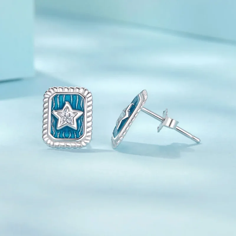 (bilde for) PANDORA Style Star Retro øredobber - SCE1796 - Vis 4