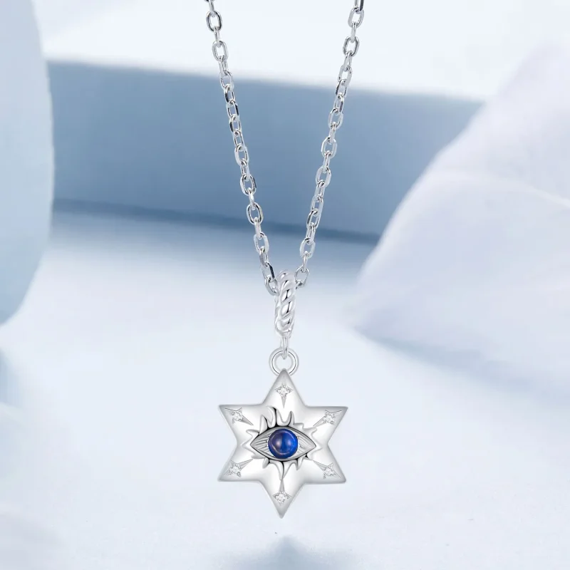 (bilde for) PANDORA Style Starburst Demon Eye Halskjede - BSN397 - Vis 3
