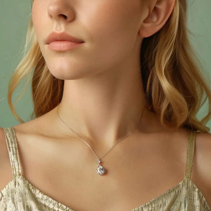 (bilde for) PANDORA Style Teardrop Halskjede - BSN402 - Vis 5