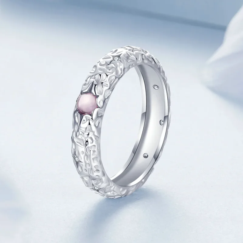 (bilde for) PANDORA Style Textured Wide Ring - BSR604 - Vis 2