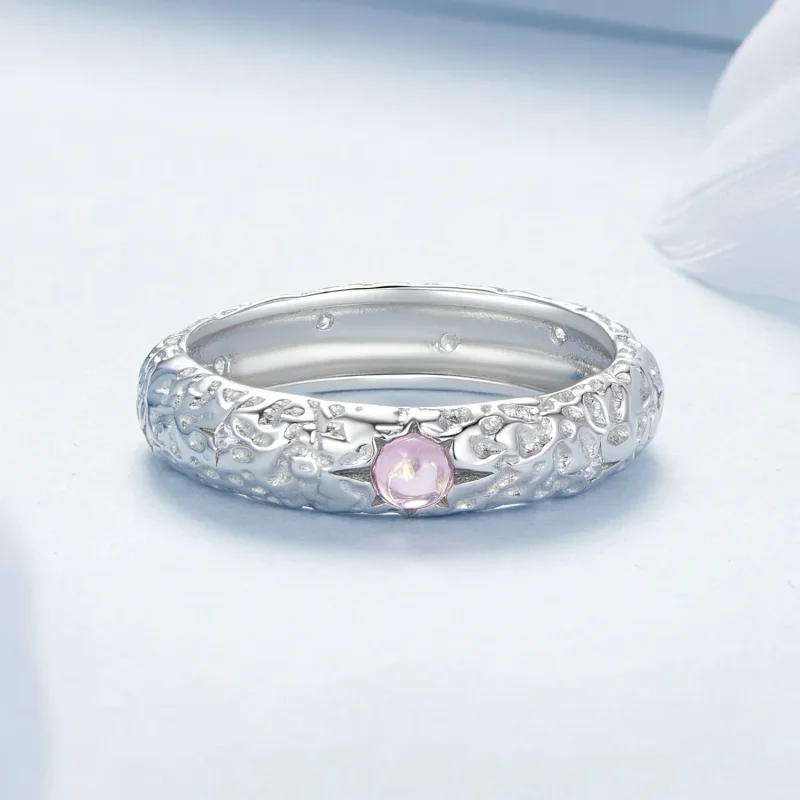 (bilde for) PANDORA Style Textured Wide Ring - BSR604 - Vis 4
