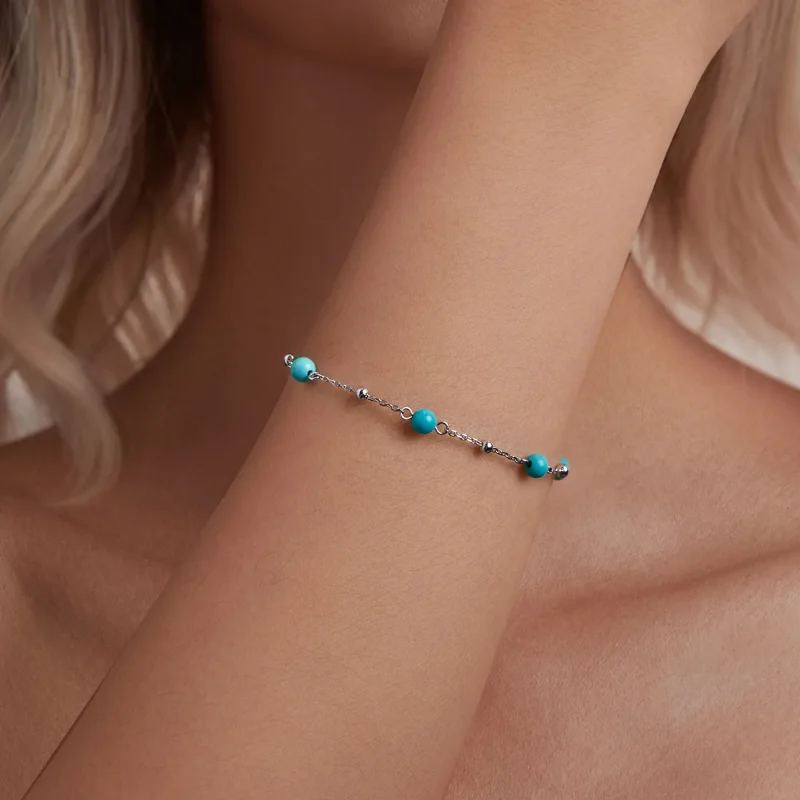 (bilde for) PANDORA Style turkis armbånd - BSB197 - Vis 5