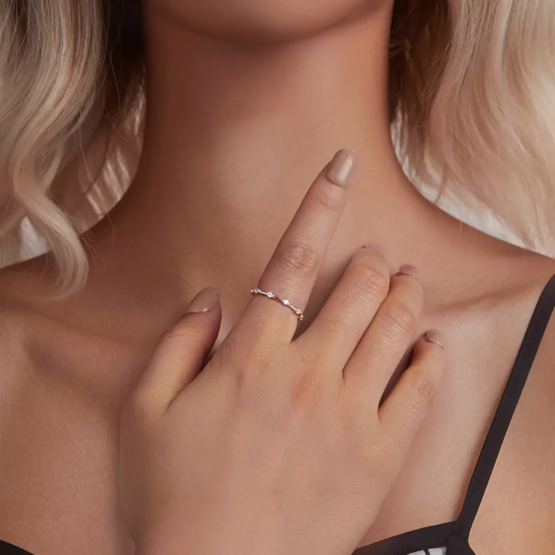 (bilde for) PANDORA Style Utsøkt liten enkeltring - BSR576 - Vis 6