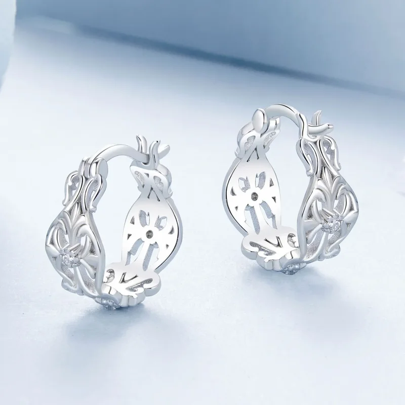 (bilde for) PANDORA Style Vintage palassmønster øredobber - BSE1055 - Vis 3