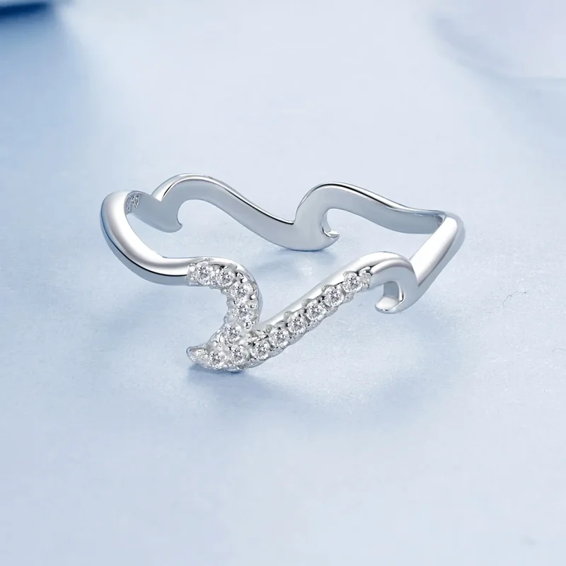 (bilde for) PANDORA Style Wave Ring - BSR587 - Vis 4
