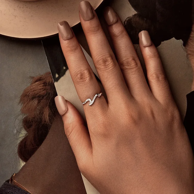 (bilde for) PANDORA Style Wave Ring - BSR587 - Vis 5