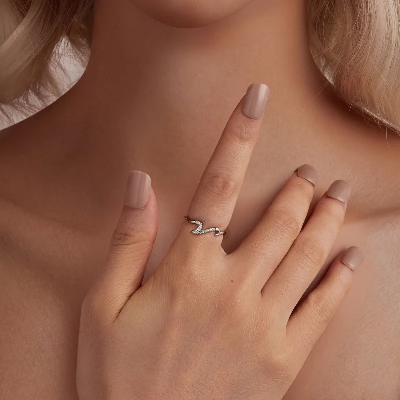 (bilde for) PANDORA Style Wave Ring - BSR587 - Vis 7