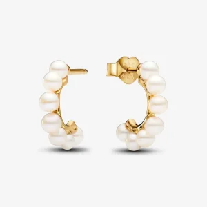 (bilde for) Pandora Behandlet Ferskvannskulturperle Øreringer - 263179C01