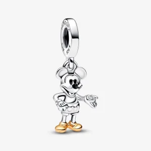 (bilde for) Pandora Disney 100-årsjubileum Mikke Mus Laboratorieskapt Diamant Hengende Charm - 792812C01