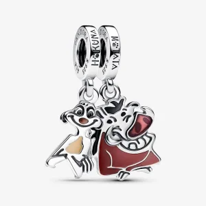 (bilde for) Pandora Disney Løvenes konge Timon og Pumbaa Delbar Hengende Charm - 793357C01