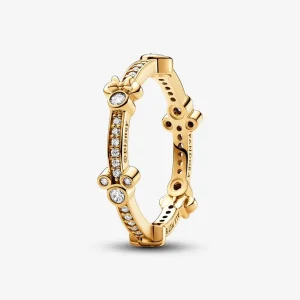 (bilde for) Pandora Disney Mikke Mus og Minni Mus Funklende Evighetsring - 162957C01