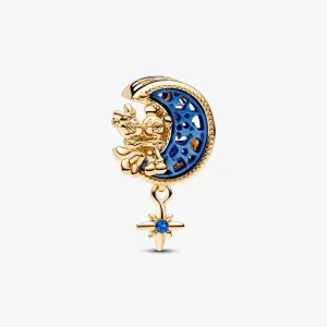(bilde for) Pandora Disney Mikke Mus og Minni Mus Halvmåne Charm - 762956C01
