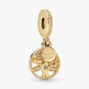 (bilde for) Pandora Funklende Familietre Hengende Charm - 768661C01